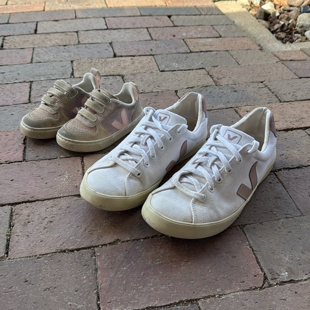 Momma Daughter Veja Women’s size 8 
Children’s small